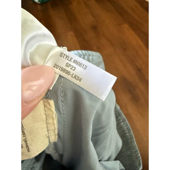 Madewell Neale Straight Leg Drapeweave Pants Overcast Blue Career Office Sz 10 - Picture 9 of 9